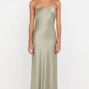 Bec & Bridge Strapless Sage Dress